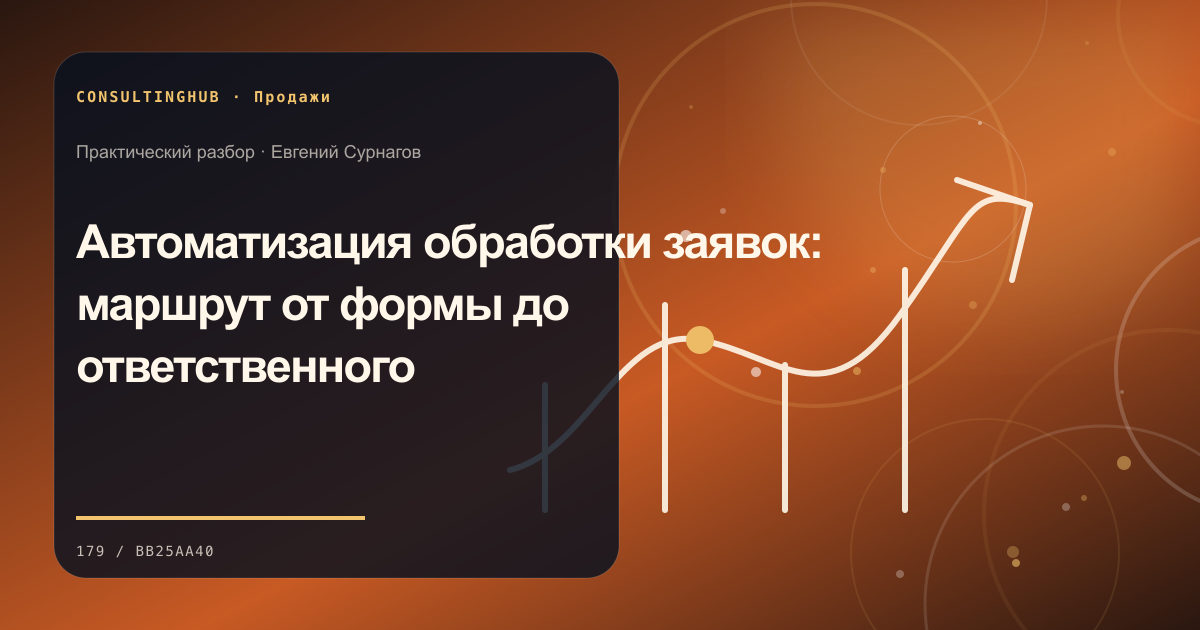 Автоматизация обработки заявок: маршрут от формы до ответственного