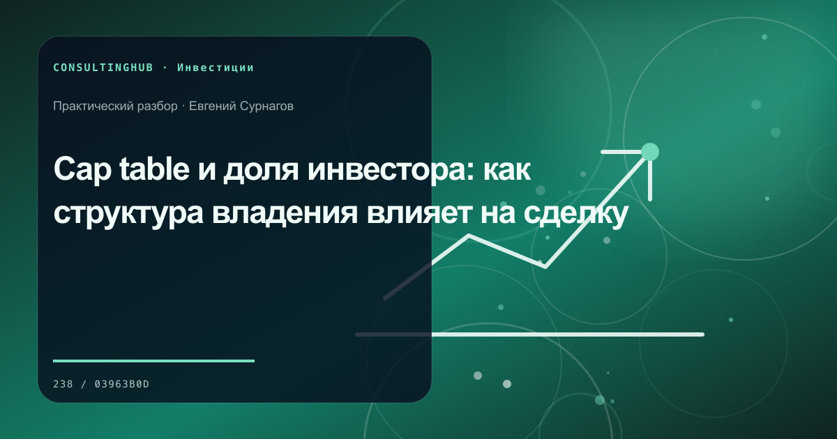 Команда анализирует экономику и риски бизнес-проекта: cap table сделки; рабочая сессия по теме статьи