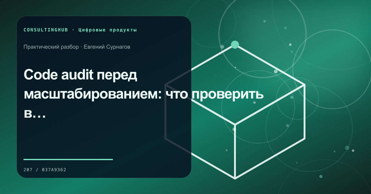Code audit перед масштабированием: что проверить в приложении