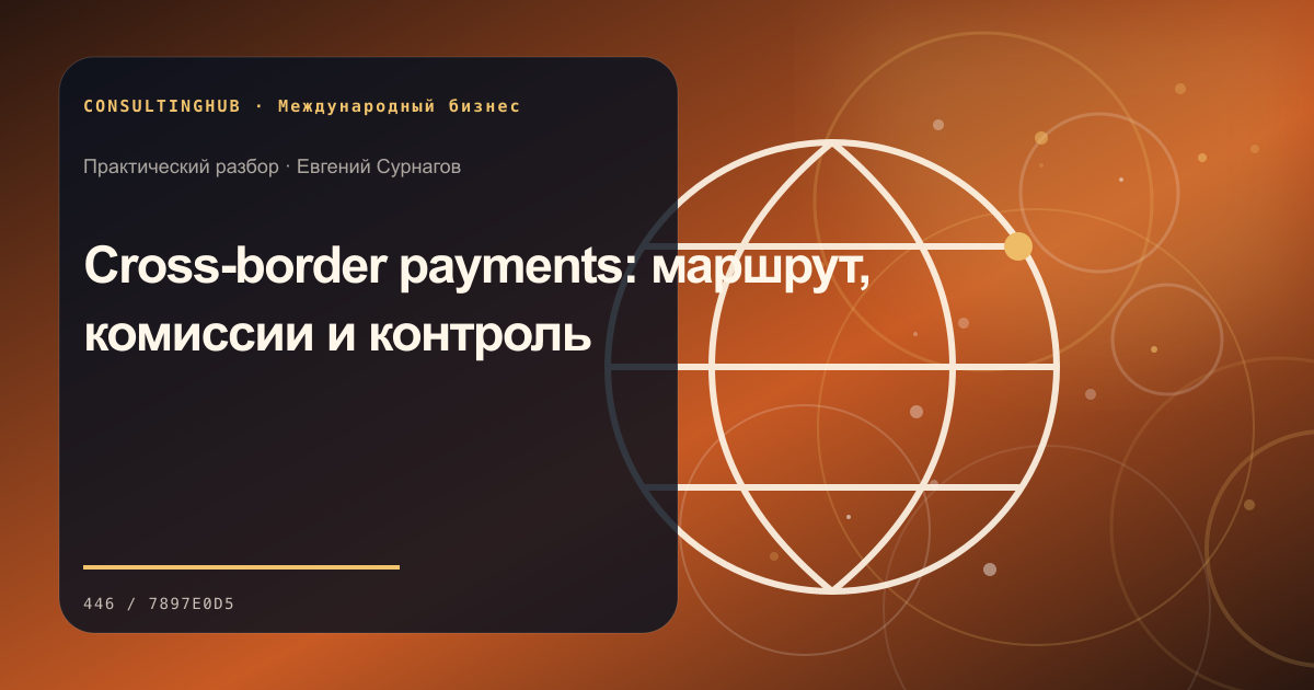 Cross-border payments: маршрут, комиссии и контроль