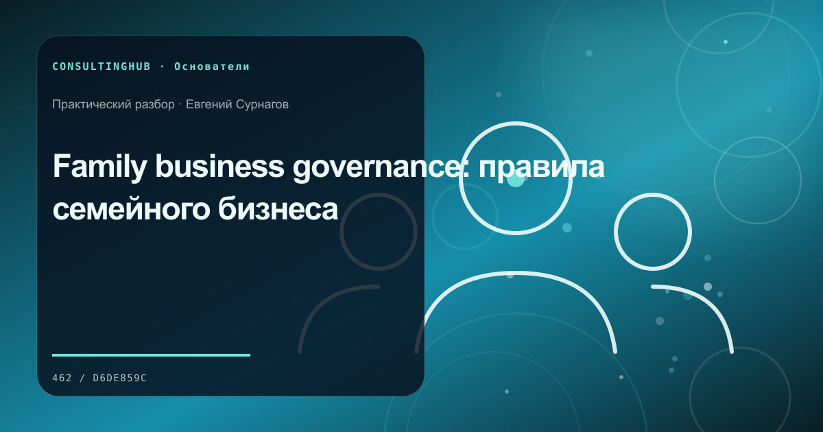 Собственник формулирует стратегию капитала, роли и компании: управление семейным бизнесом; рабочая сессия по теме статьи