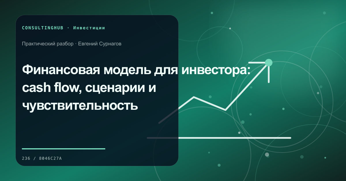 Команда анализирует экономику и риски бизнес-проекта: финмодель для инвестора; рабочая сессия по теме статьи