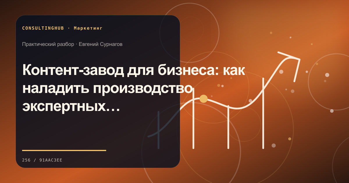 Контент-завод для бизнеса: как наладить производство экспертных материалов