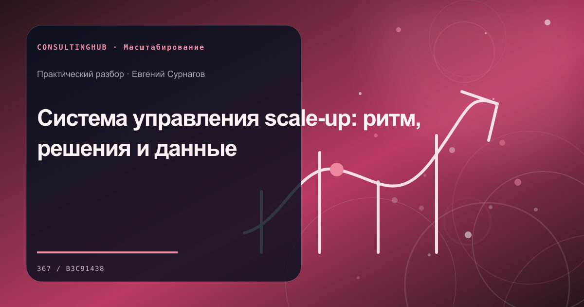 Руководители готовят операционную модель для масштабирования: система управления ростом; рабочая сессия по теме статьи