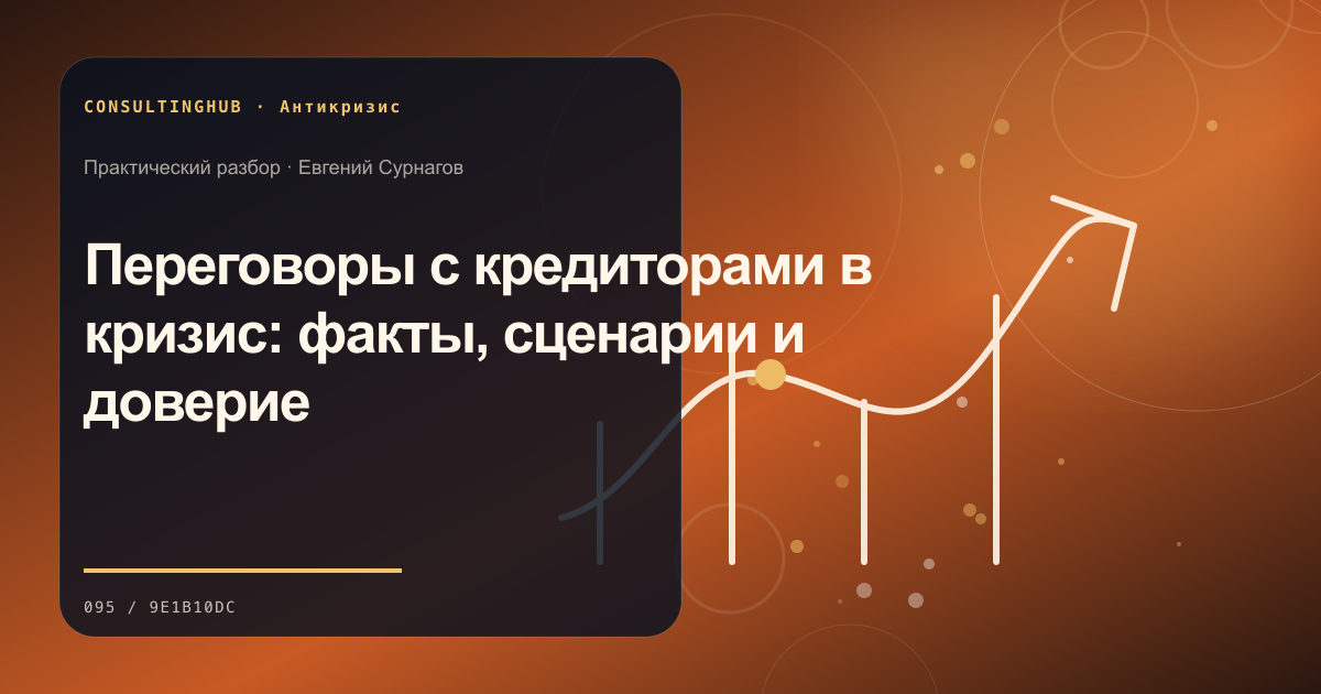 Переговоры с кредиторами в кризис: факты, сценарии и доверие
