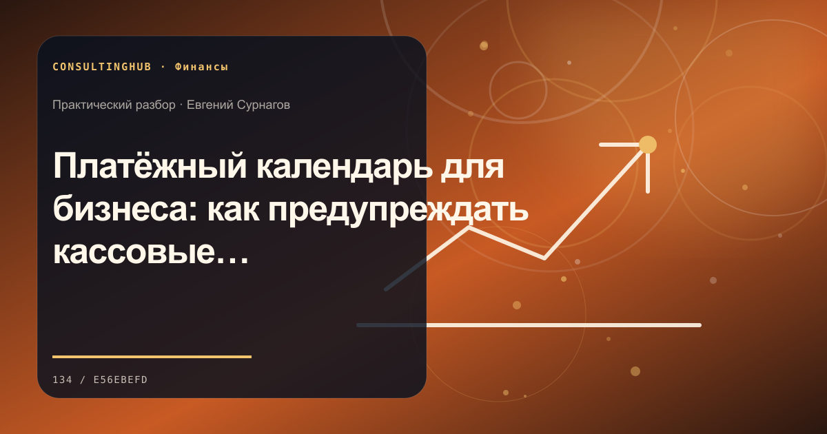 Платёжный календарь для бизнеса: как предупреждать кассовые разрывы