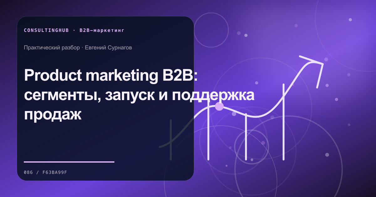 Product marketing B2B: сегменты, запуск и поддержка продаж
