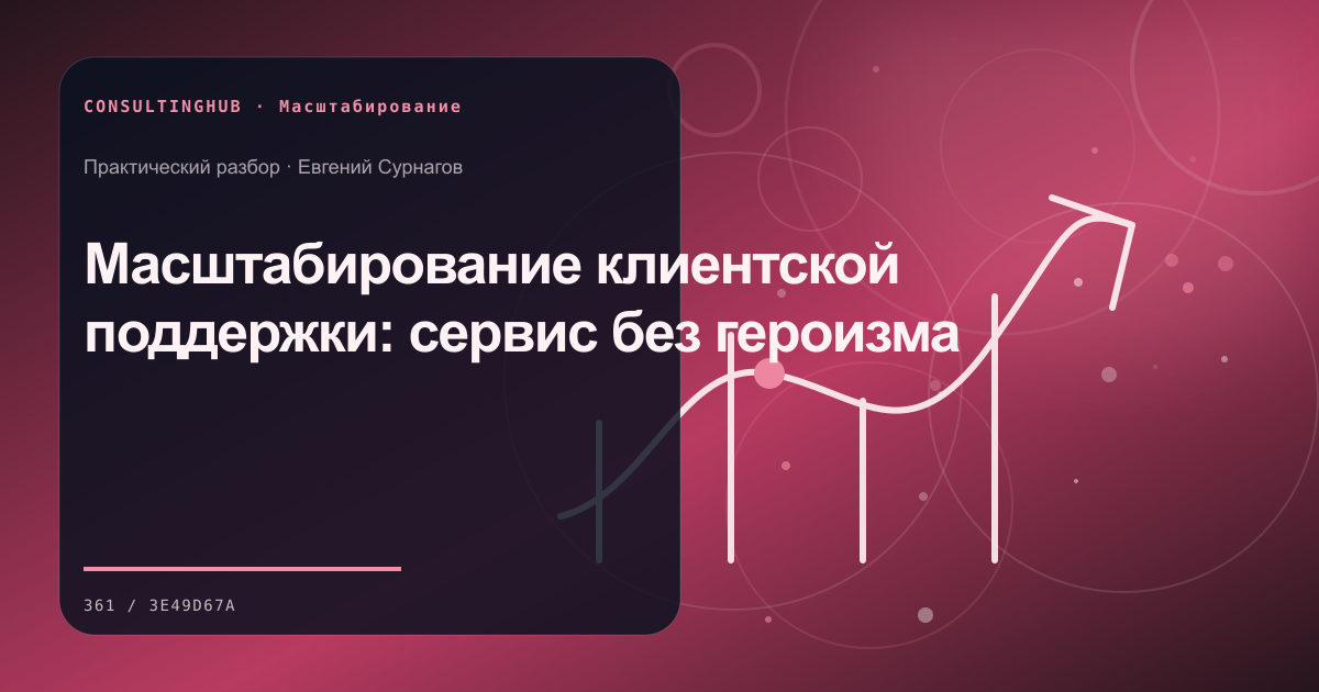 Масштабирование клиентской поддержки: сервис без героизма