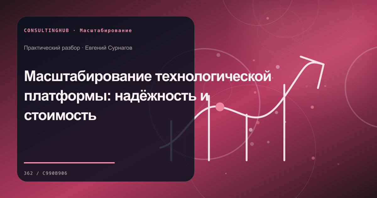 Масштабирование технологической платформы: надёжность и стоимость