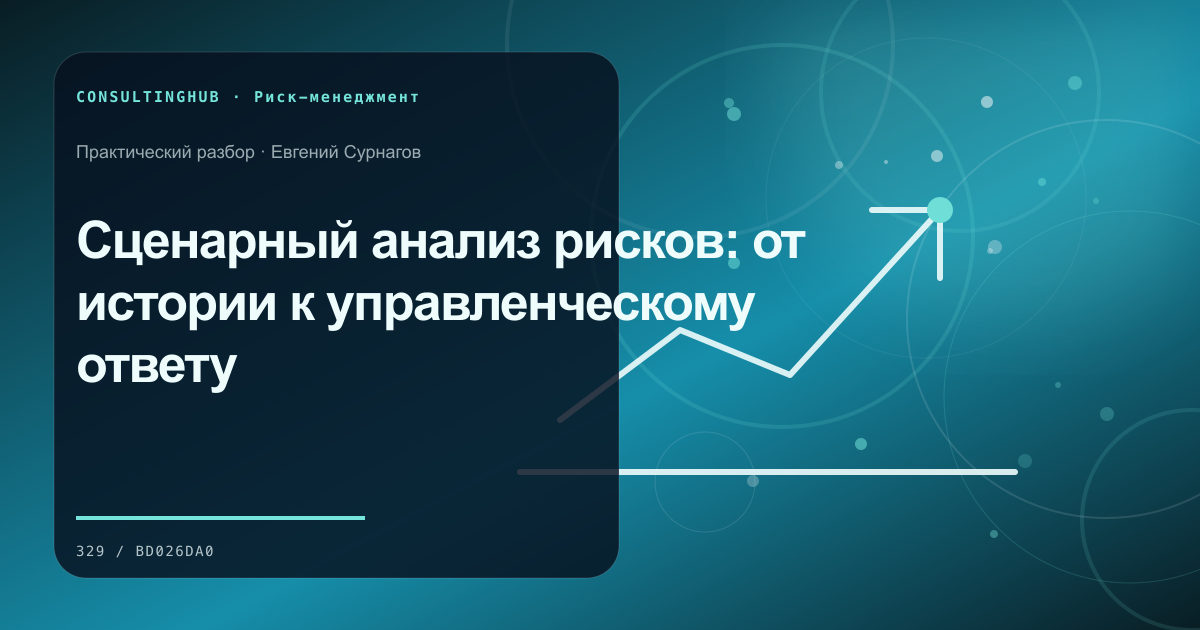 Сценарный анализ рисков: от истории к управленческому ответу
