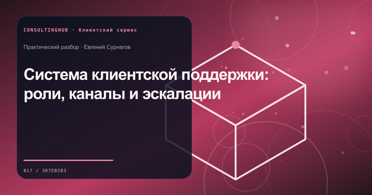 Система клиентской поддержки: роли, каналы и эскалации