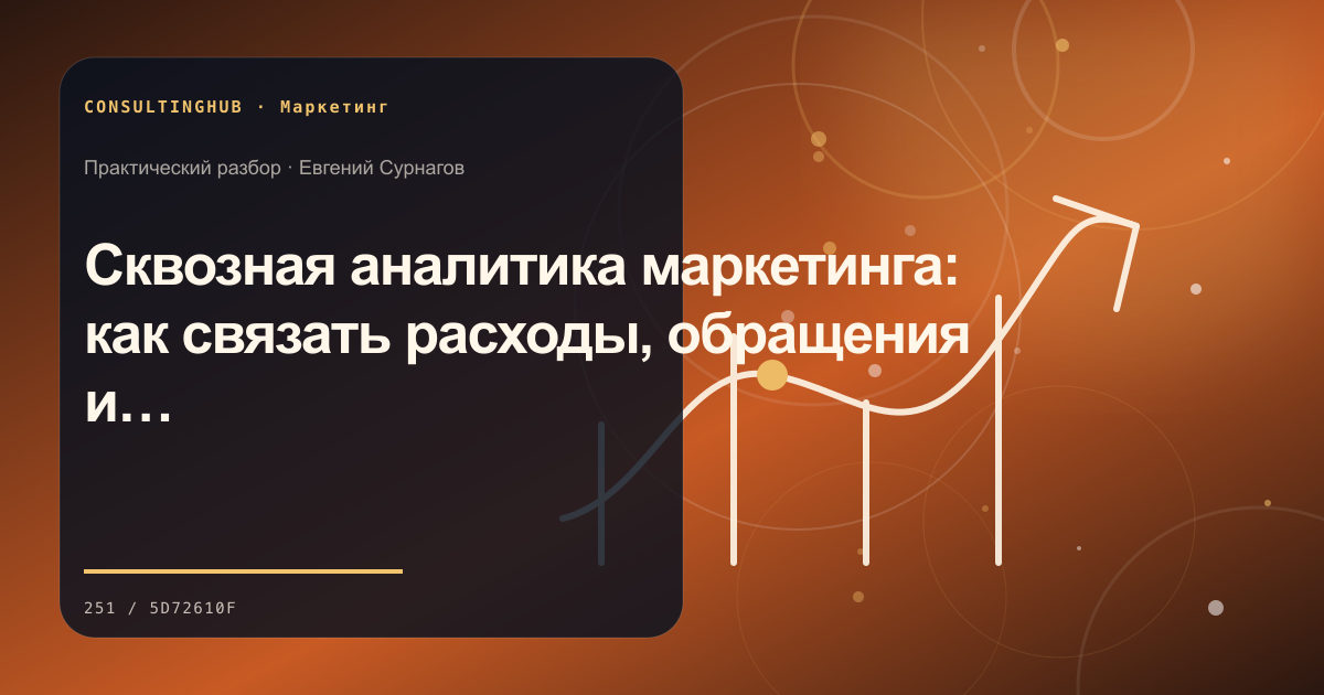 Сквозная аналитика маркетинга: как связать расходы, обращения и выручку