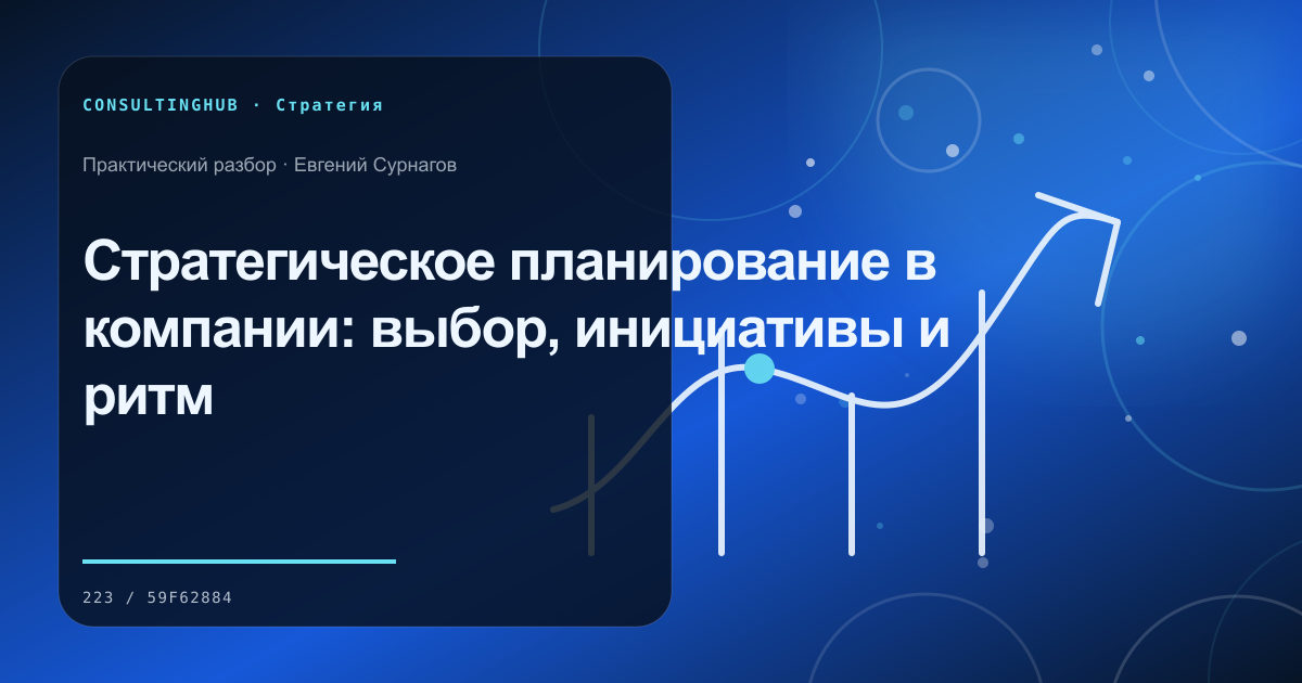 Стратегическое планирование в компании: выбор, инициативы и ритм