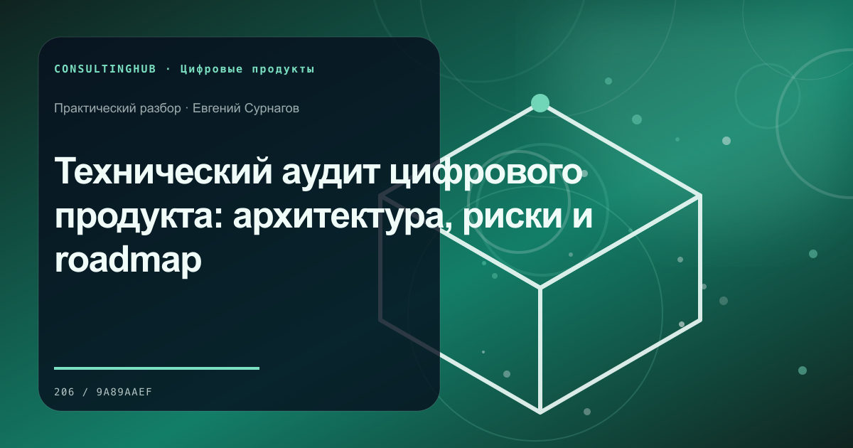 Технический аудит цифрового продукта: архитектура, риски и roadmap
