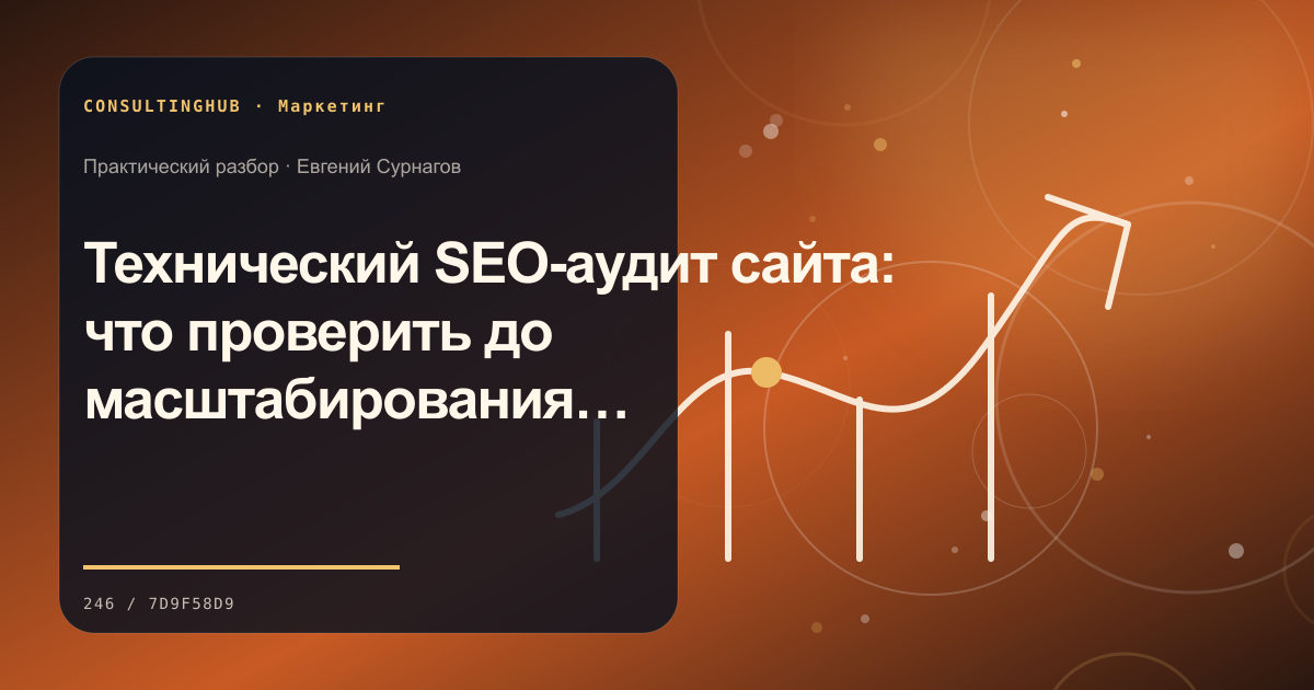 Технический SEO-аудит сайта: что проверить до масштабирования контента