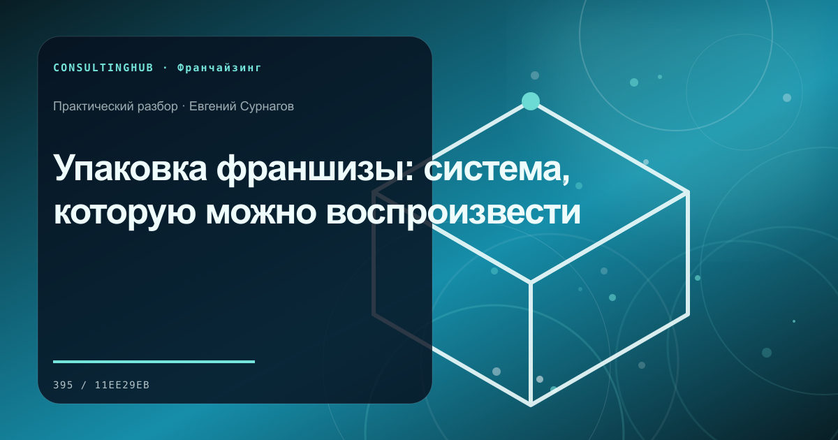 Упаковка франшизы: система, которую можно воспроизвести