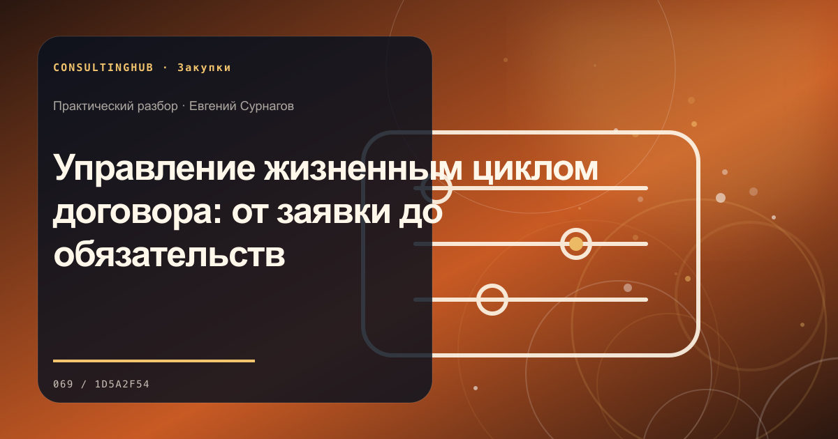 Управление жизненным циклом договора: от заявки до обязательств