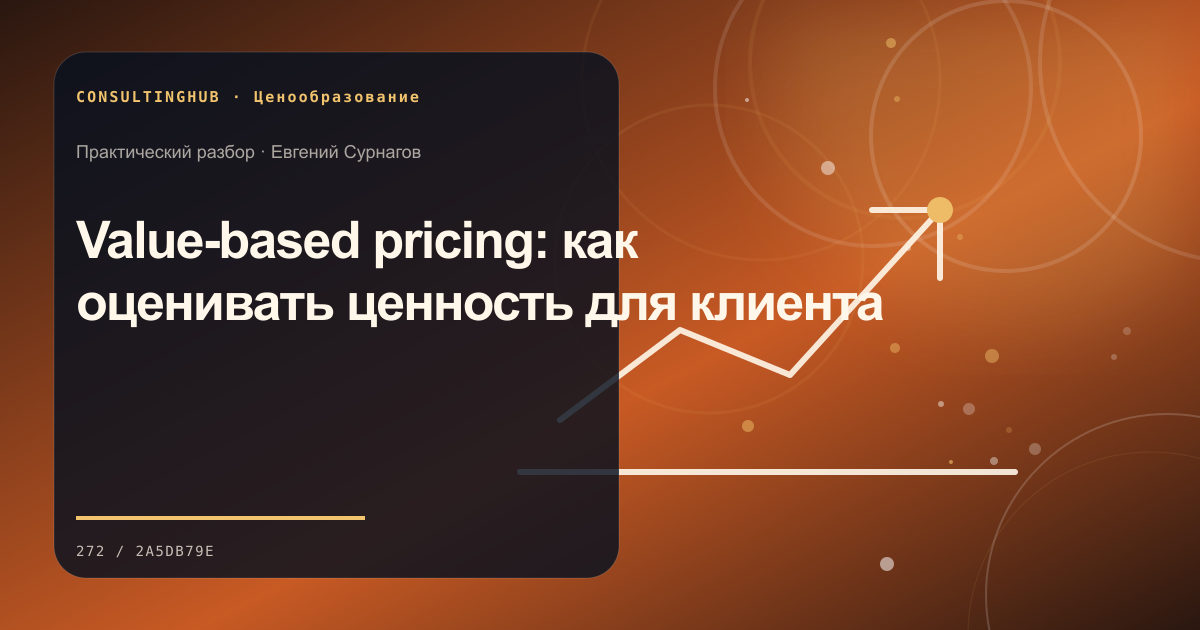 Value-based pricing: как оценивать ценность для клиента