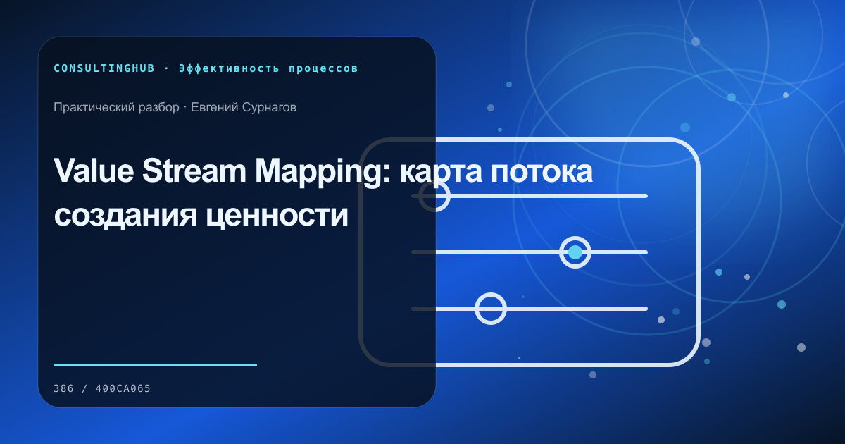 Операционная команда анализирует поток и узкие места процесса: value stream mapping; рабочая сессия по теме статьи