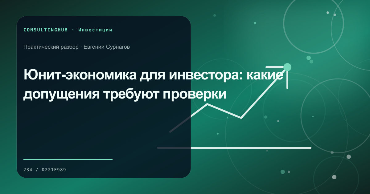 Команда анализирует экономику и риски бизнес-проекта: юнит-экономика инвестора; рабочая сессия по теме статьи