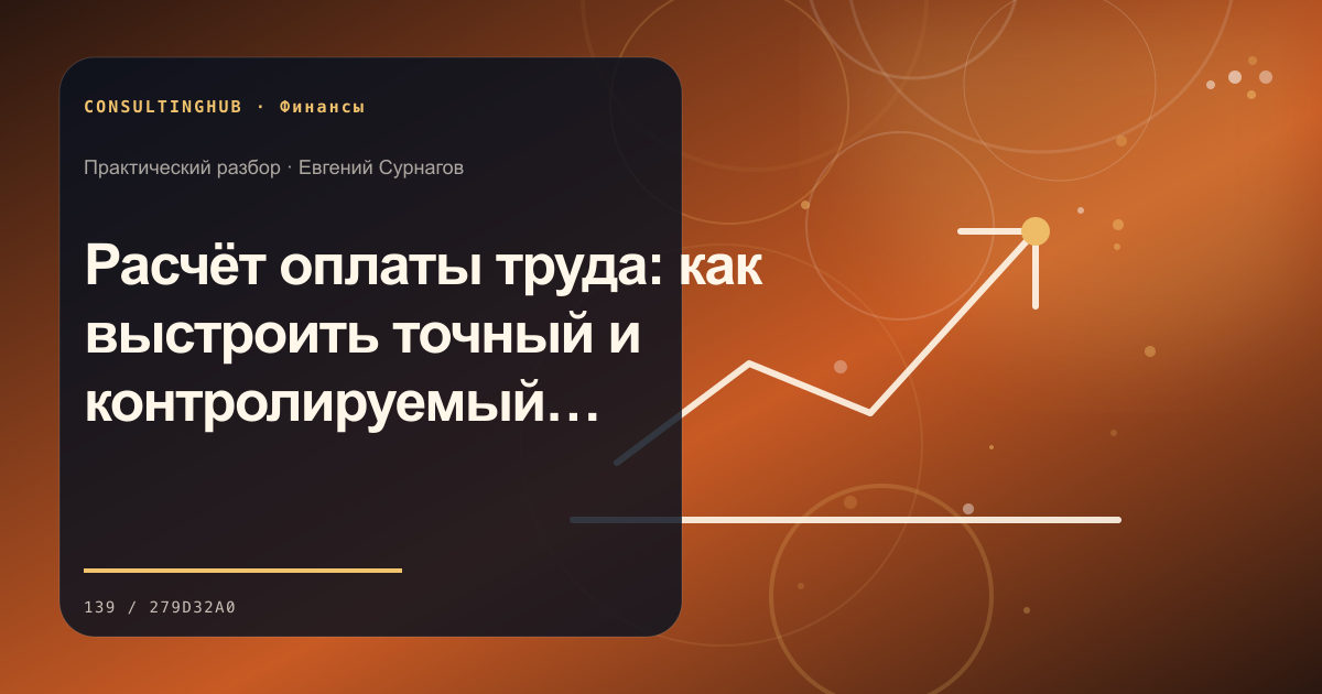 Расчёт оплаты труда: как выстроить точный и контролируемый процесс
